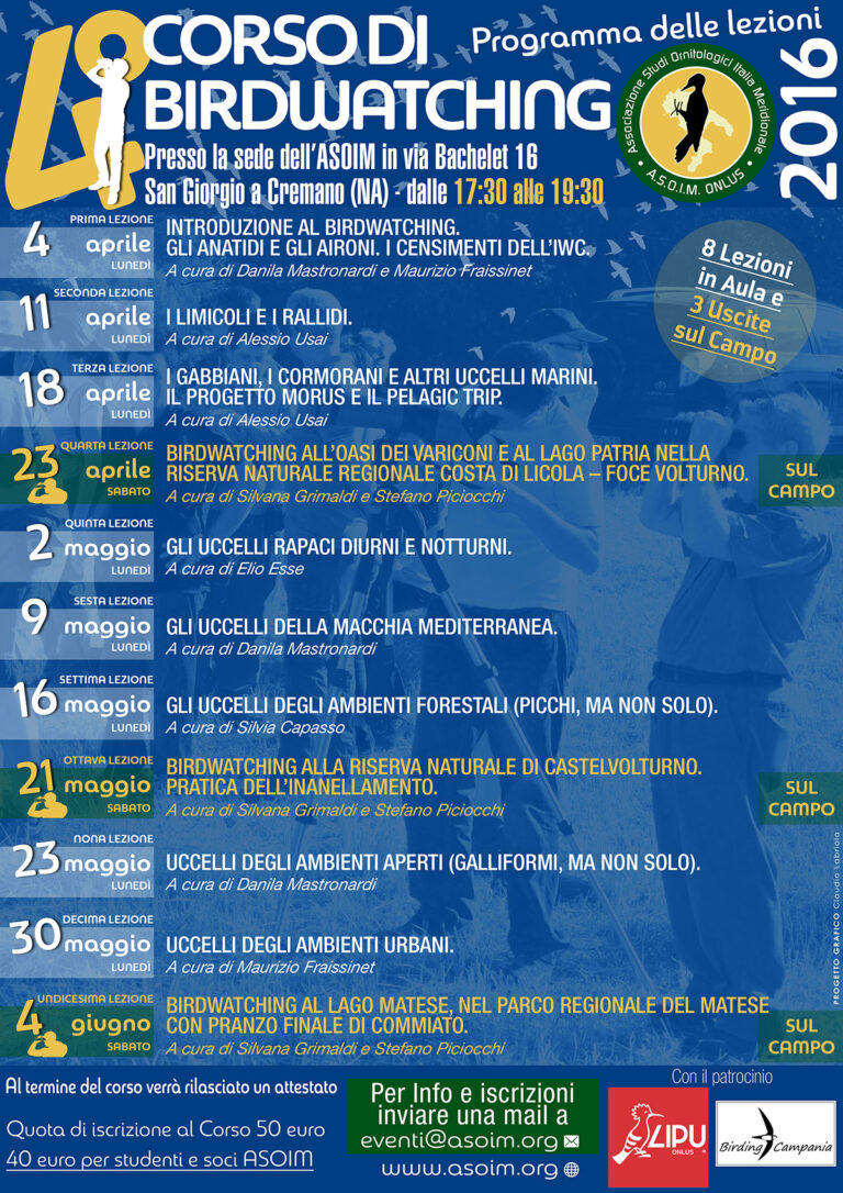 4° Corso di Birdwatching