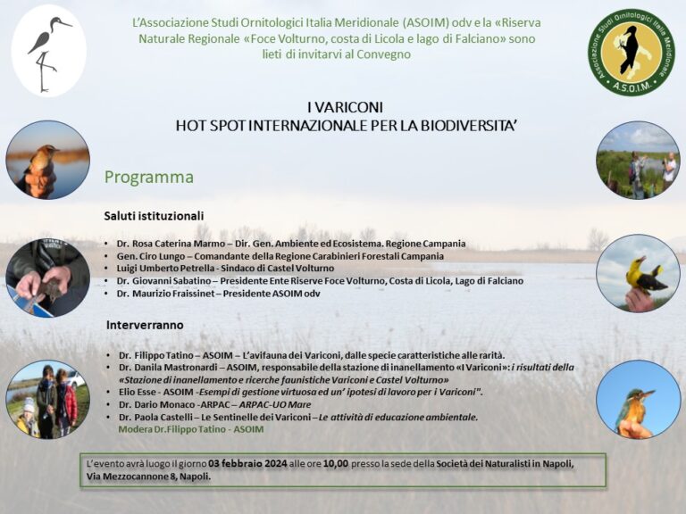 Convegno "I Variconi – hot spot internazionale per la biodiversità"